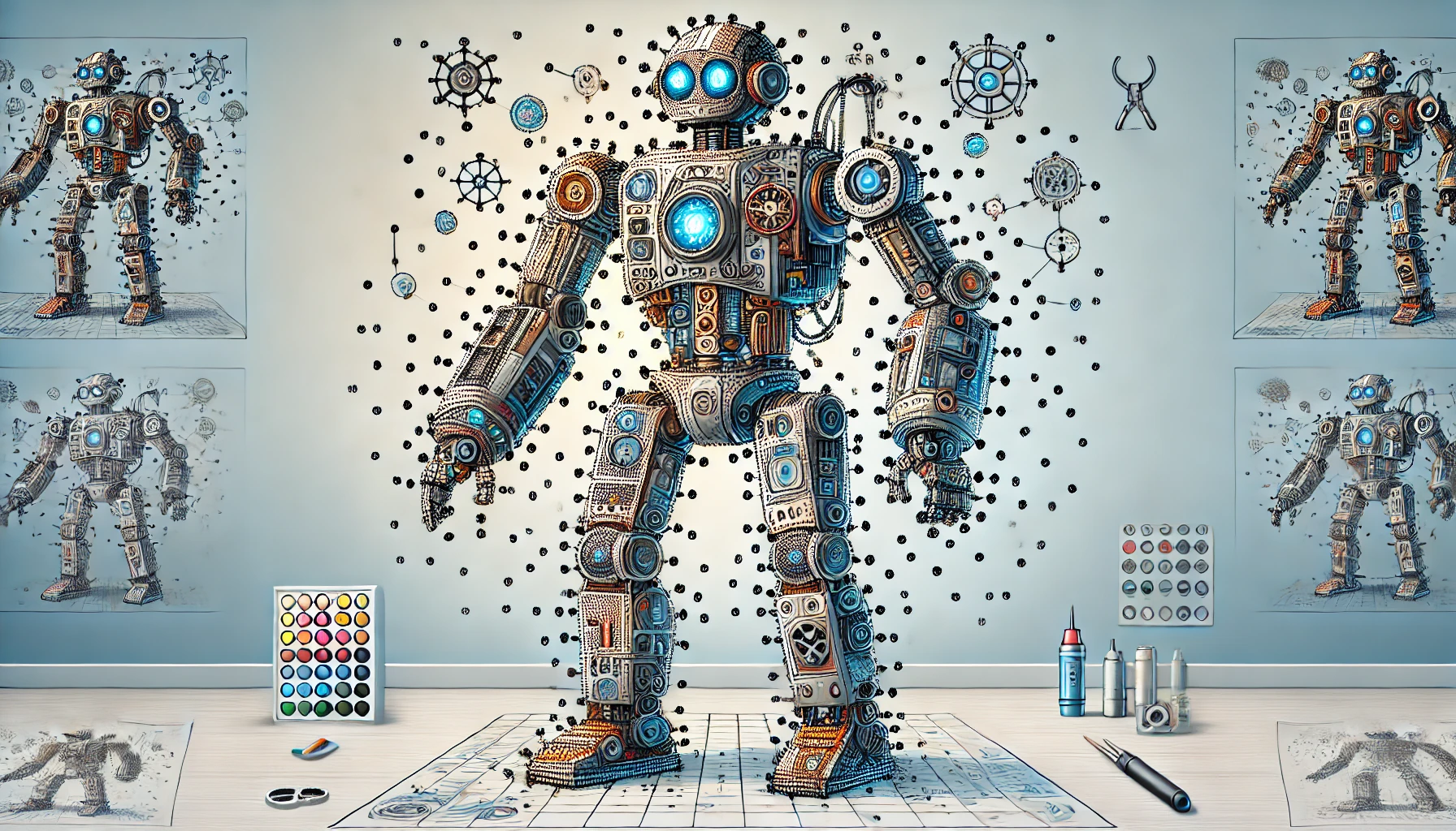 Unlock the Secret World of Robots Dot to Dot Nattapong