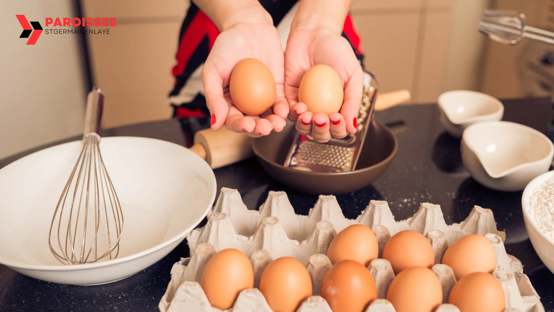 Farm fresh eggs held in both hands, ready to be whisked. How long do farm fresh eggs last?"